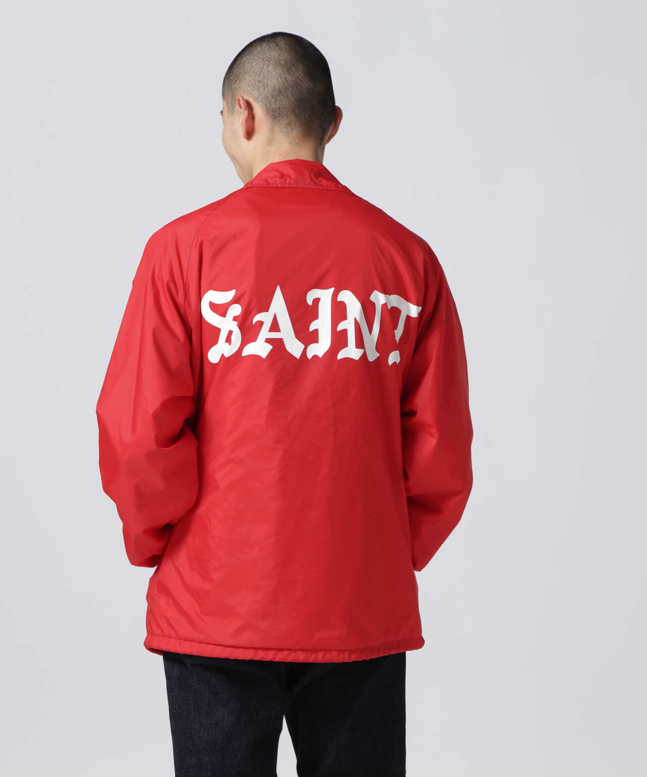 買取サイト SAINT MICHAEL／セント マイケル／COACH JACKET／M／RED