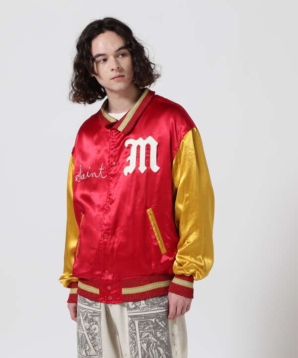 SAINT MICHAEL/セント マイケル/VARSITY JACKET/SAINT/RED（7873152350