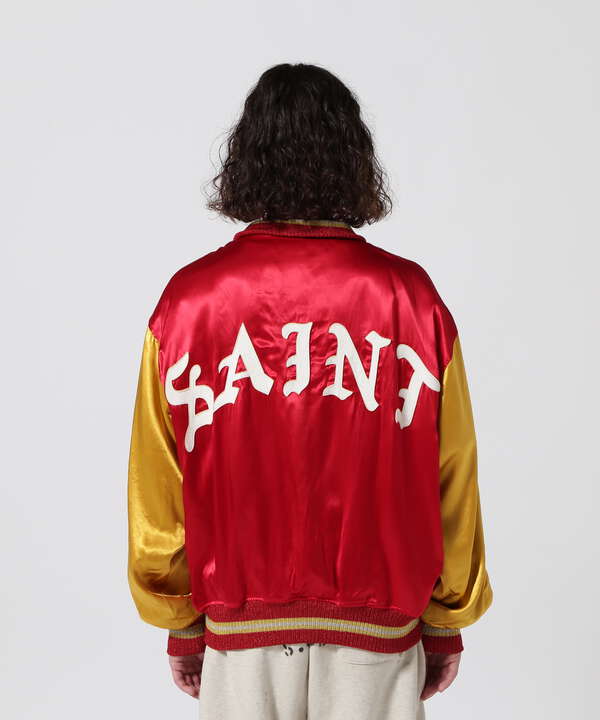 SAINT MICHAEL/セント マイケル/VARSITY JACKET/SAINT/RED