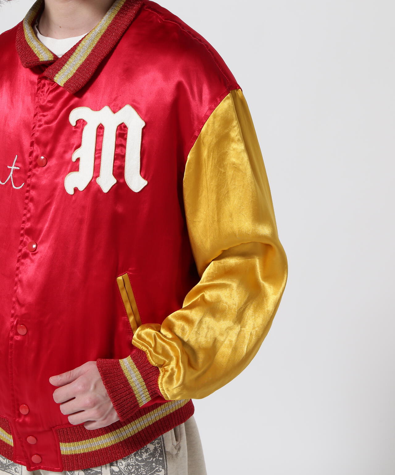 SAINT MICHAEL/セント マイケル/VARSITY JACKET/SAINT/RED | ROYAL