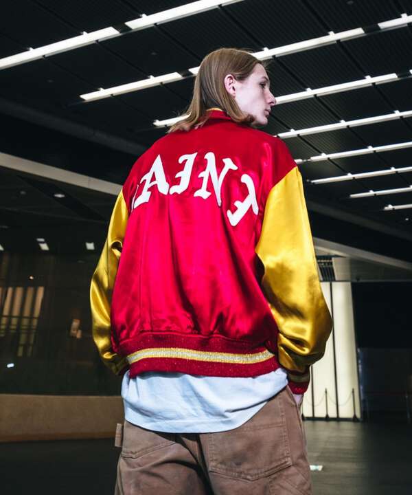 SAINT MICHAEL/セント マイケル/VARSITY JACKET/SAINT/RED（7873152350