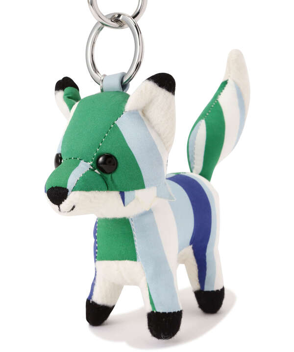 MAISON KITSUNE/メゾン キツネ/SMALL STRIPES FOX BAG CHARM