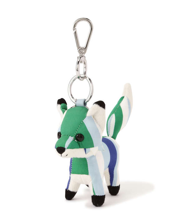 MAISON KITSUNE/メゾン キツネ/SMALL STRIPES FOX BAG CHARM ...