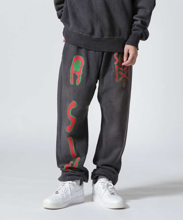 SAINT MICHAEL/セント マイケル/SWEAT PANTS/MX6/BLACK（7873210416