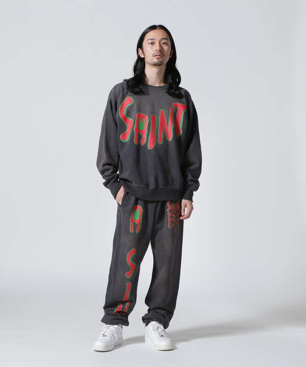 SAINT MICHAEL/セント マイケル/SWEAT PANTS/MX6/BLACK（7873210416 