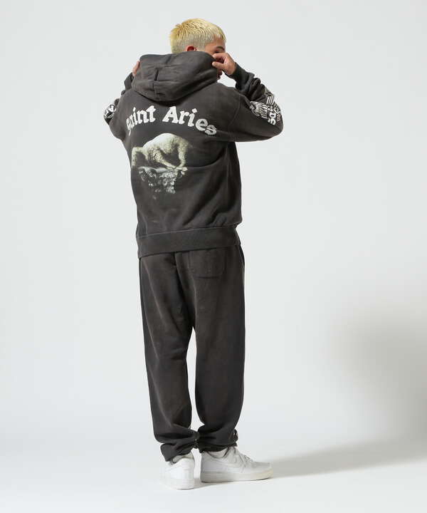 SAINT MICHAEL/セント マイケル×Aries/ARS_SWT PNT/ST ARIES/BLK ...