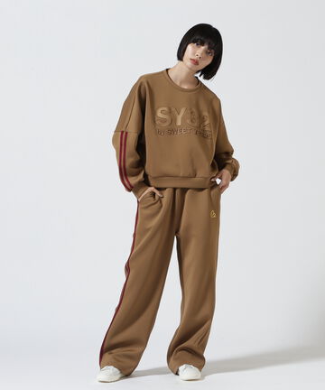 SY32 by SWEET YEARS /エスワイサーティトゥ バイ スィートイヤーズ/DOUBLE KNIT EMBOSS PANTS