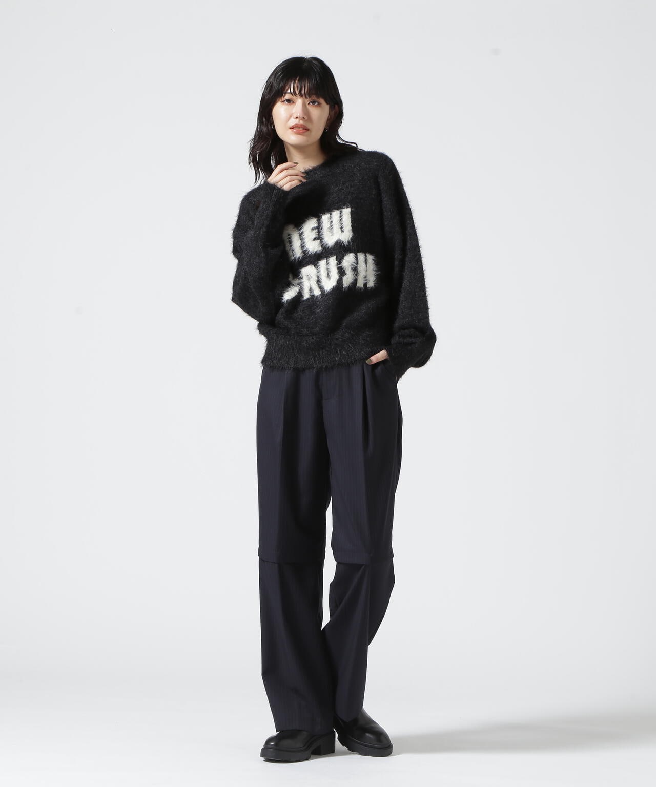 MAISON SPECIAL/メゾンスペシャル/2way Two Tuck Wide Pants