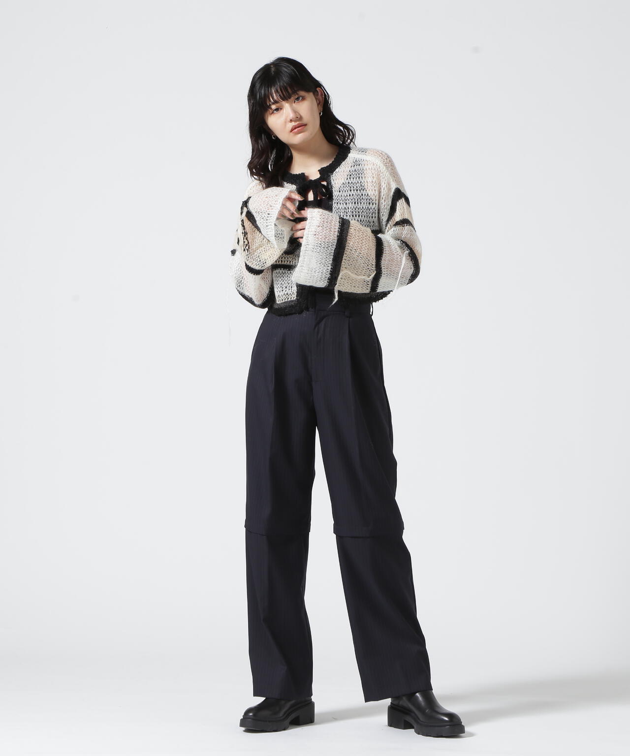 MAISON SPECIAL/メゾンスペシャル/2way Two Tuck Wide Pants | ROYAL