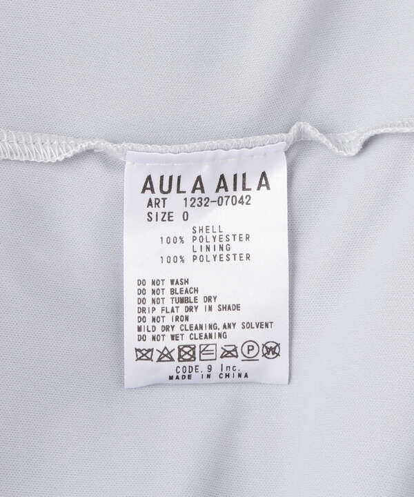 AULA AILA/アウラアイラ/別注ストライププリントプリーツスカート