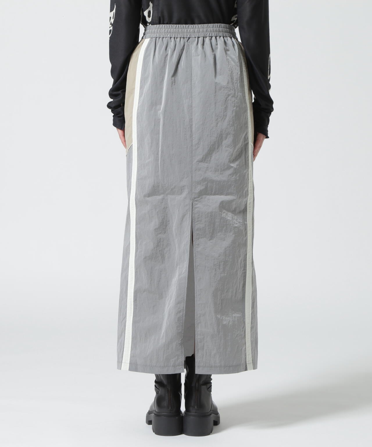 新品MaisonSpecial♡サイドラインナイロンタイトスカート