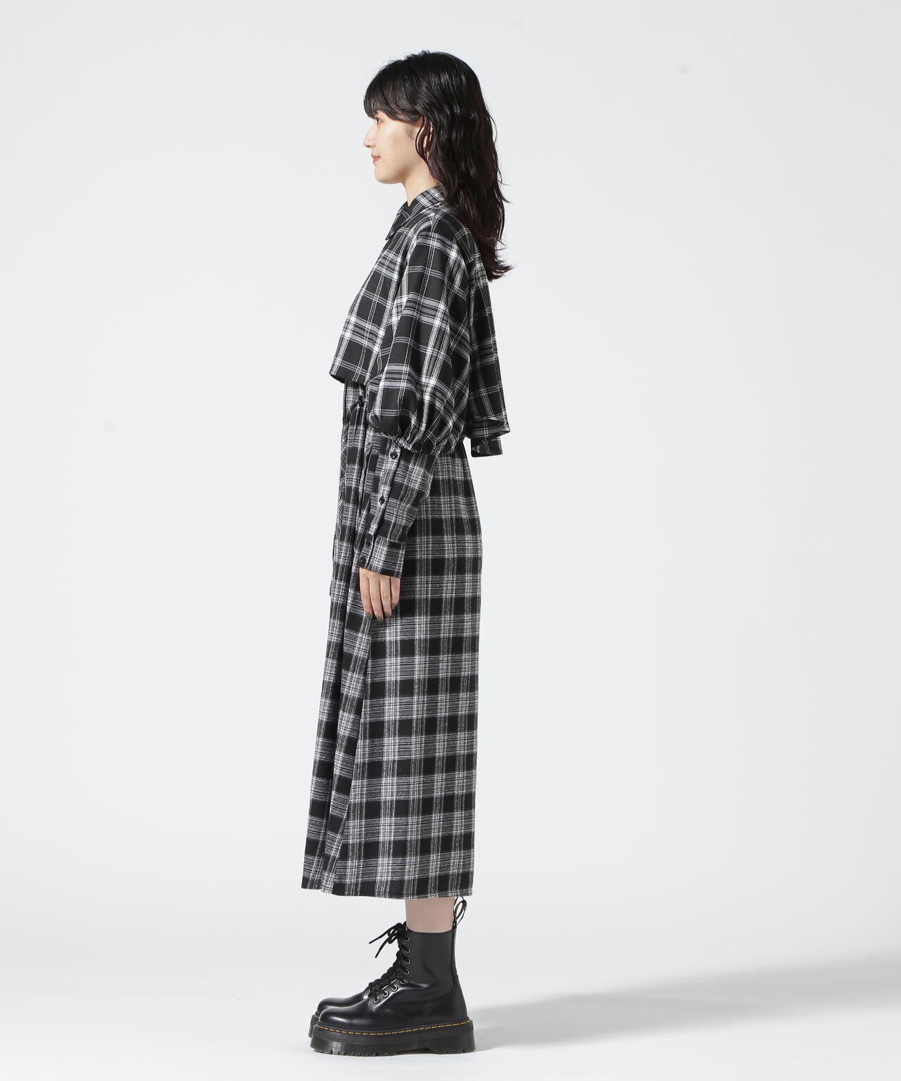 AULA AILA/アウラアイラ/DRAWSTRING LONG SHIRT ONE PIECE | ROYAL