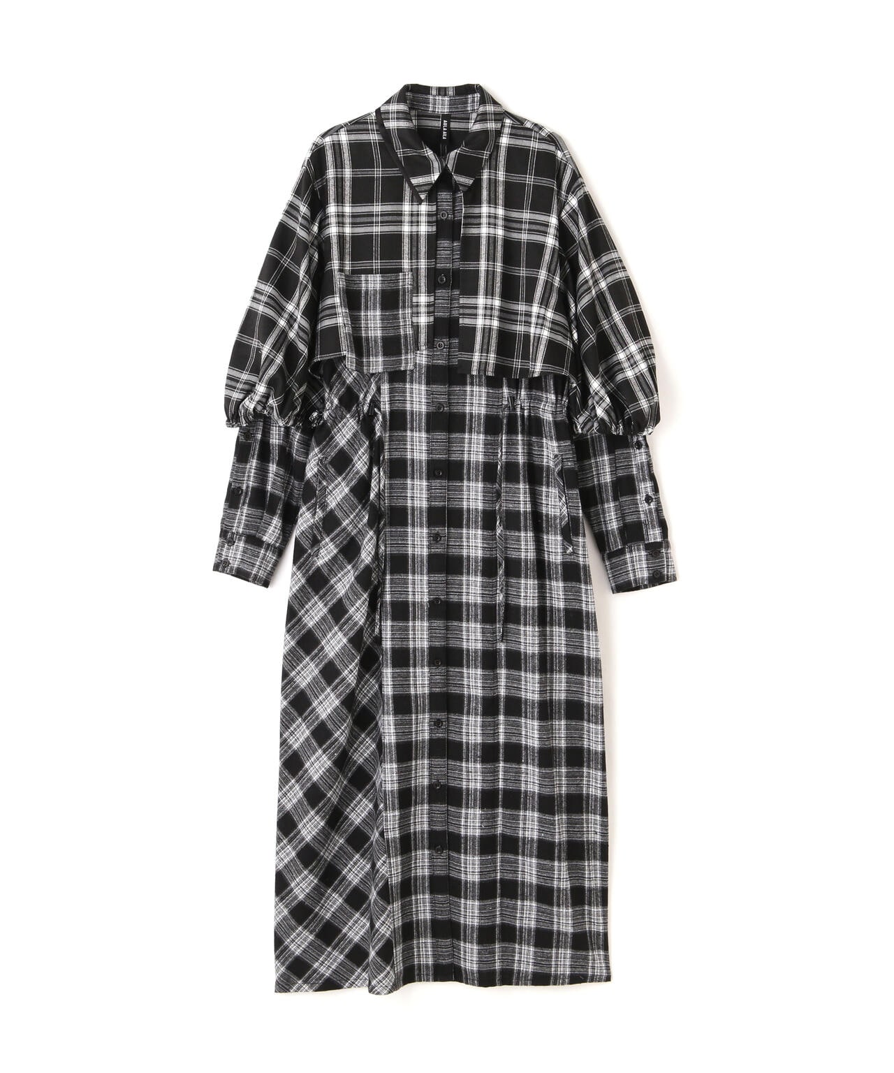 AULA AILA/アウラアイラ/DRAWSTRING LONG SHIRT ONE PIECE | ROYAL