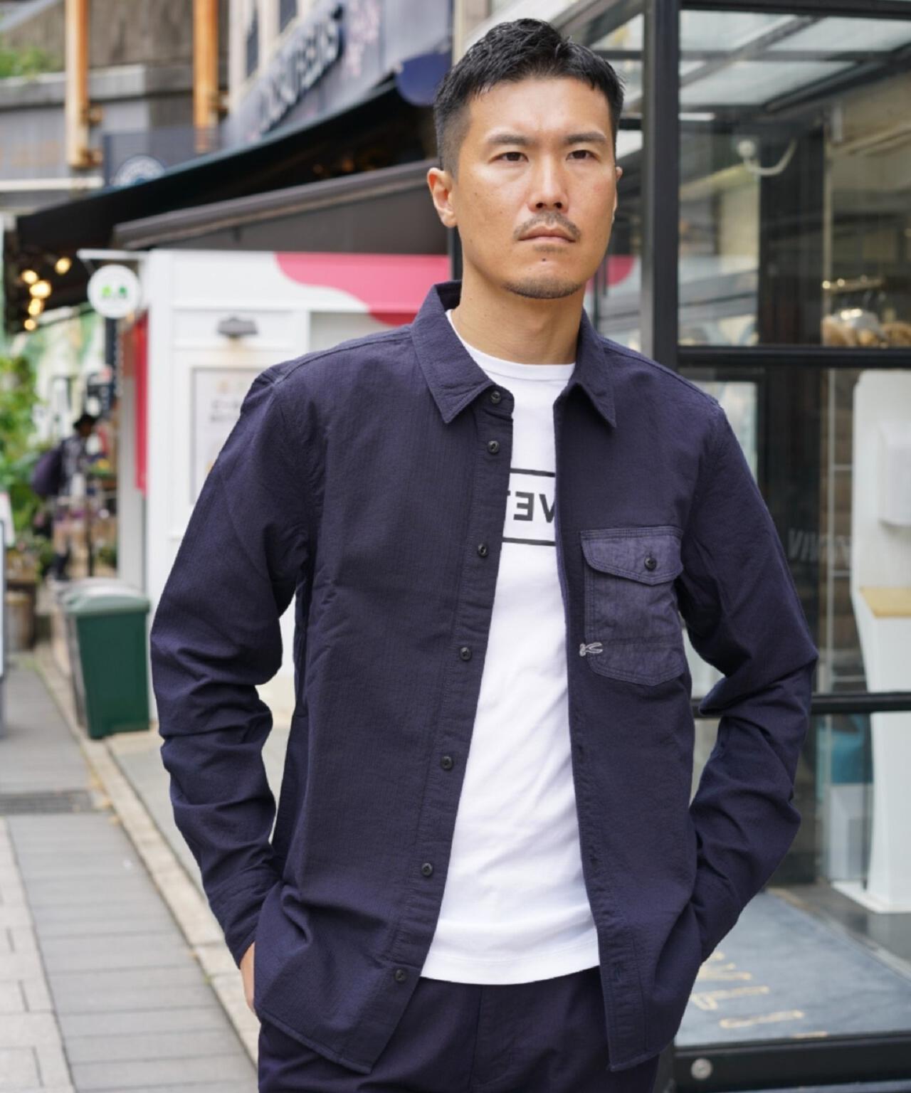 DENHAM/デンハム/WORKER REG MIX SHIRT SDM-