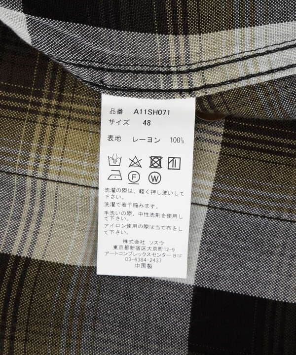 Maison MIHARAYASUHIRO/Check Pyjama Shirt