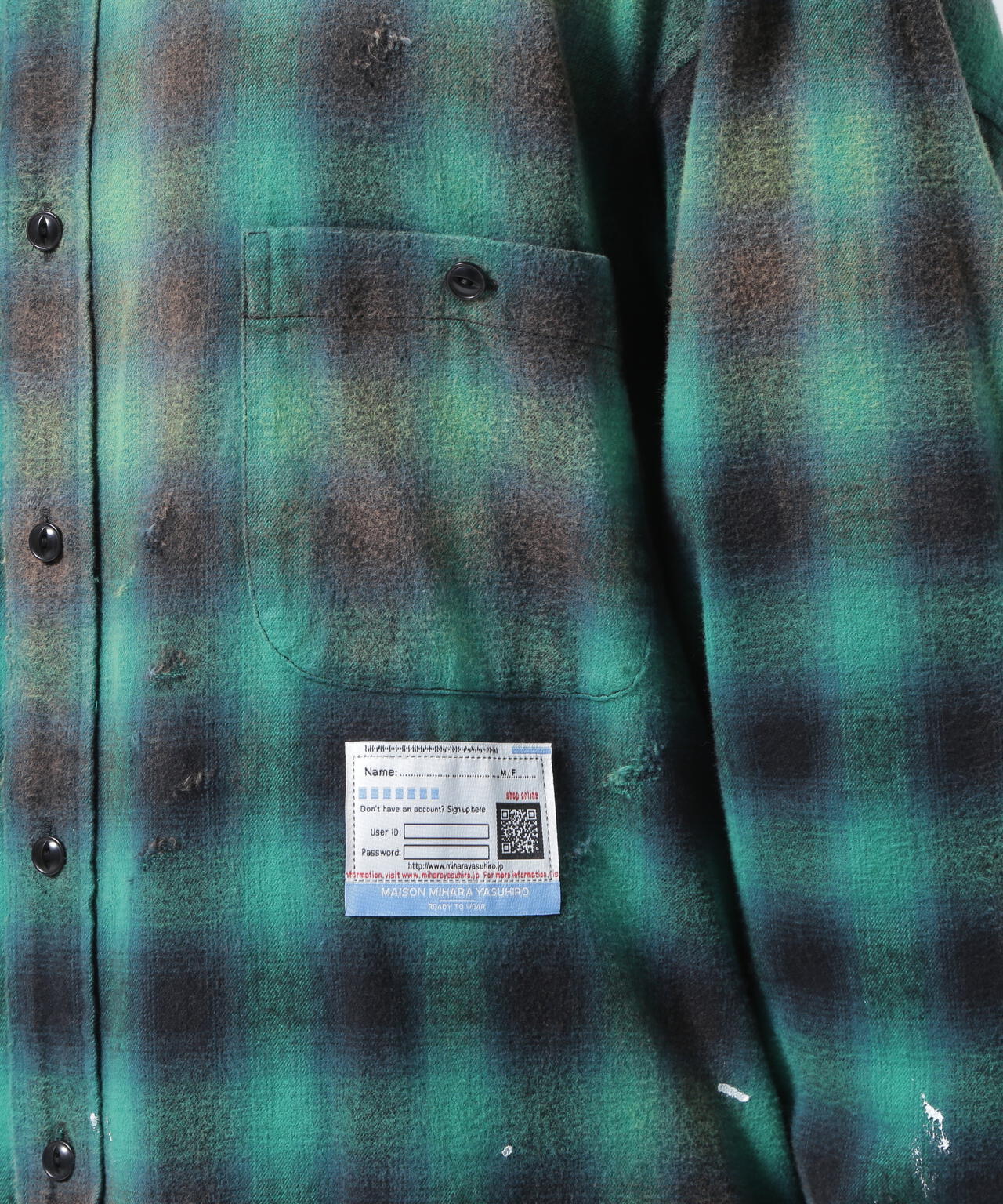 Maison MIHARAYASUHIRO/VINTAGE-LIKE CHECK SHIRT