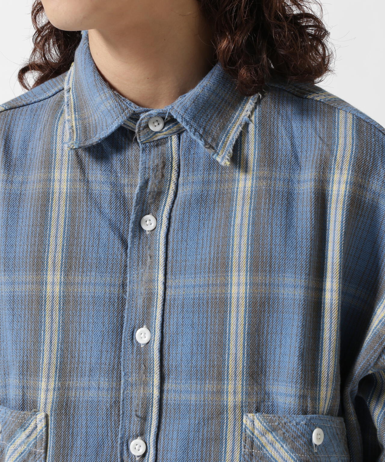 SAINT MICHAEL/セント マイケル/FRNNL SHIRT/CHECK/BUxYL | ROYAL