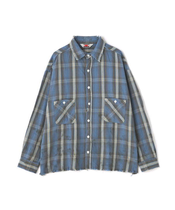 SAINT MICHAEL/セント マイケル/FRNNL SHIRT/CHECK/BUxYL（7873220271