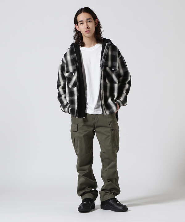 SAINT MICHAEL/セント マイケル/SHIRT PARKA/CHECK/BKxWT