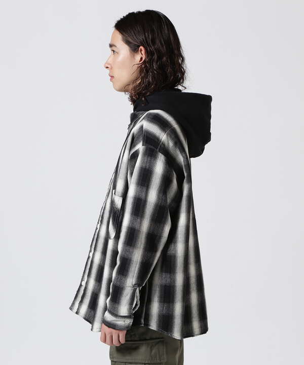 SAINT MICHAEL/セント マイケル/SHIRT PARKA/CHECK/BKxWT（7873220273 ...