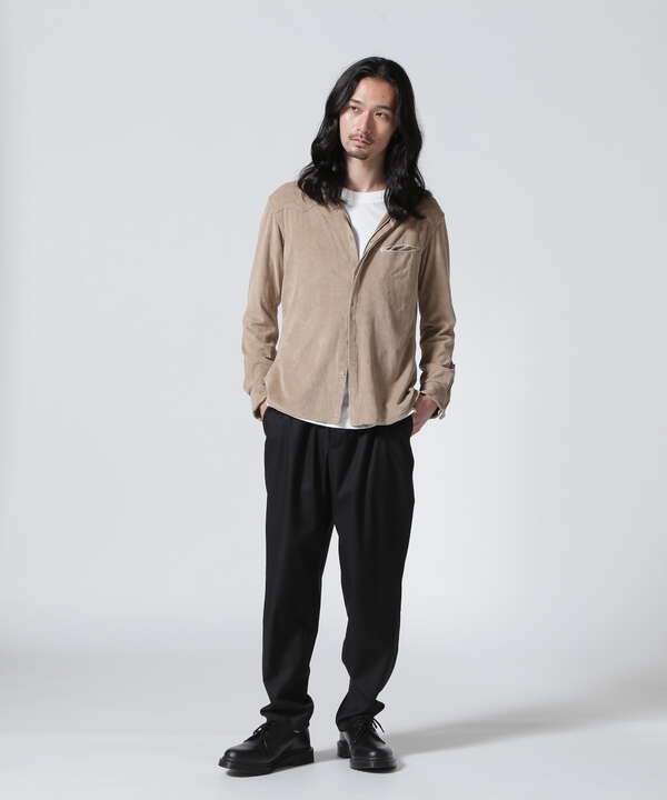 FranCisT_MOR.K.S./フランシスト モークス/ECO SUEDE WIRED HOOK SHIRT