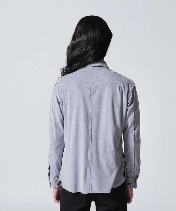 FranCisT_MOR.K.S./フランシスト モークス/FAKE SUEDE WIRED HOOK SHIRT