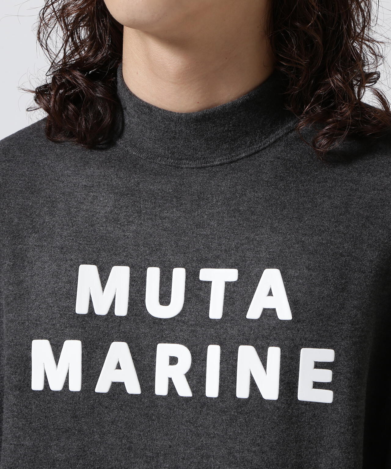 muta MARINE/ムータ マリン/ライトニット モックネックプルオーバー