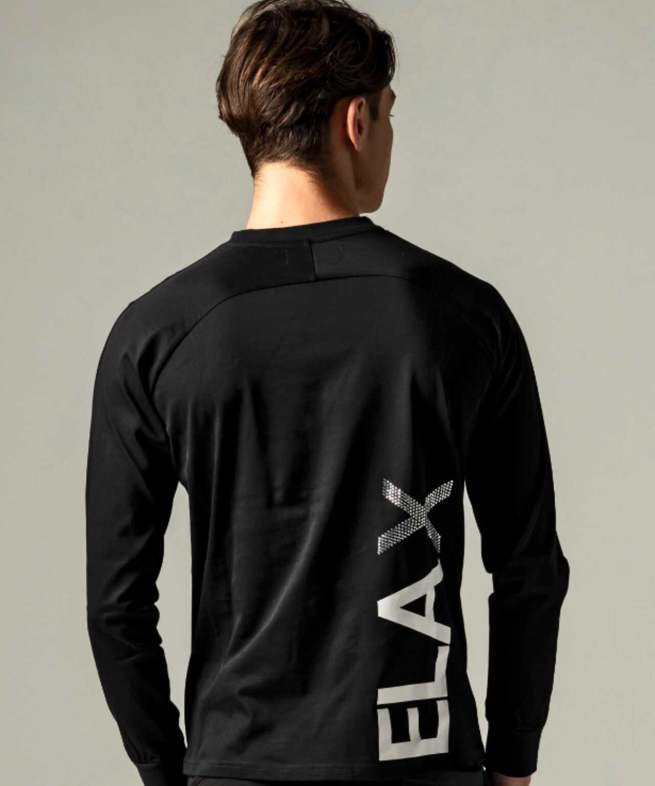 1PIU1UGUALE3 RELAX/別注Vertical logo L/S T-SHIRT | ROYAL FLASH