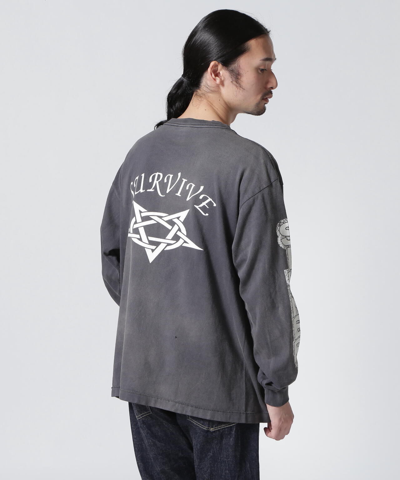 ニットClfKnitSAINT MICHAEL セント マイケル LS TEE SURVIVE XL - iau 