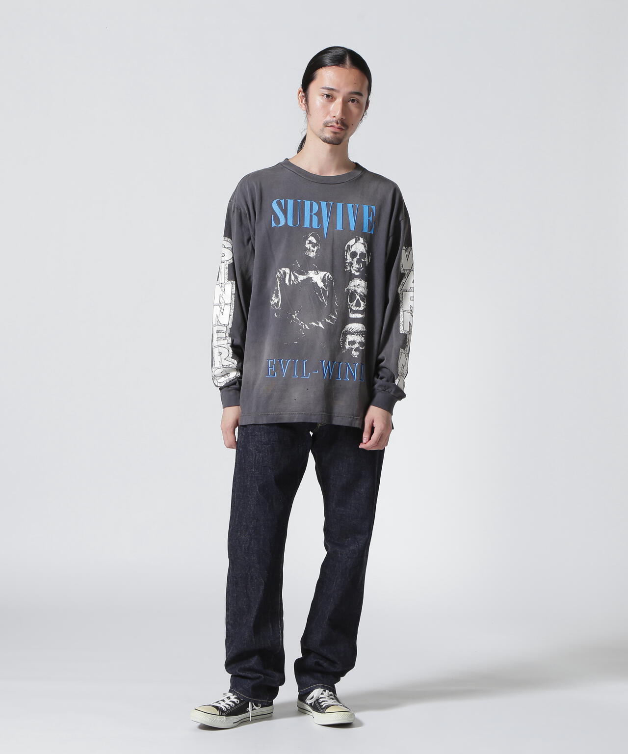 ニットClfKnitSAINT MICHAEL セント マイケル LS TEE SURVIVE XL - iau 