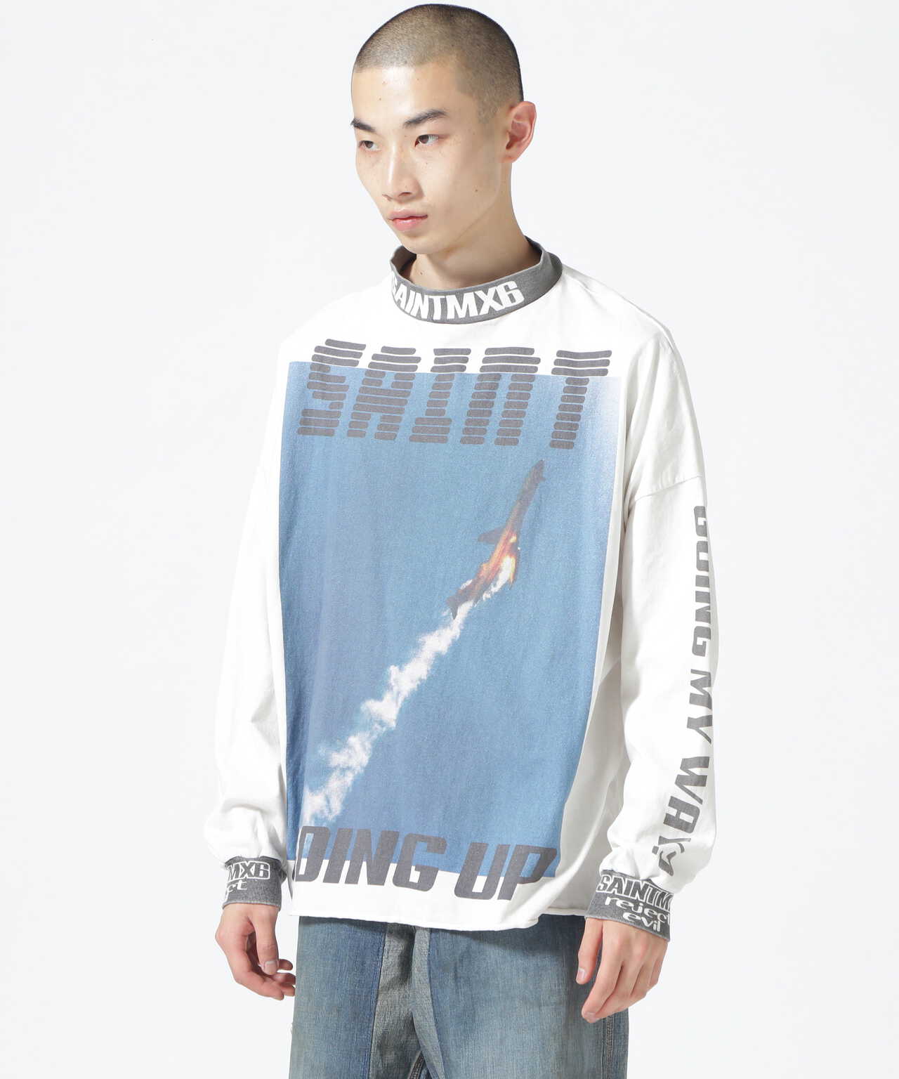 SAINT MICHAEL/セント マイケル/LS TEE/GOING/WHITE | ROYAL FLASH ( ロイヤルフラッシュ ) | US  ONLINE STORE（US オンラインストア）