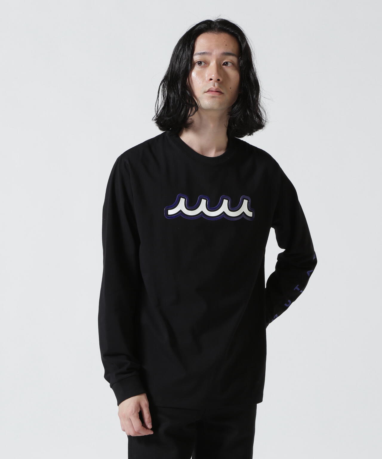 muta MARINE/ムータ マリン/Wave LONG Sleeve Tee | ROYAL FLASH