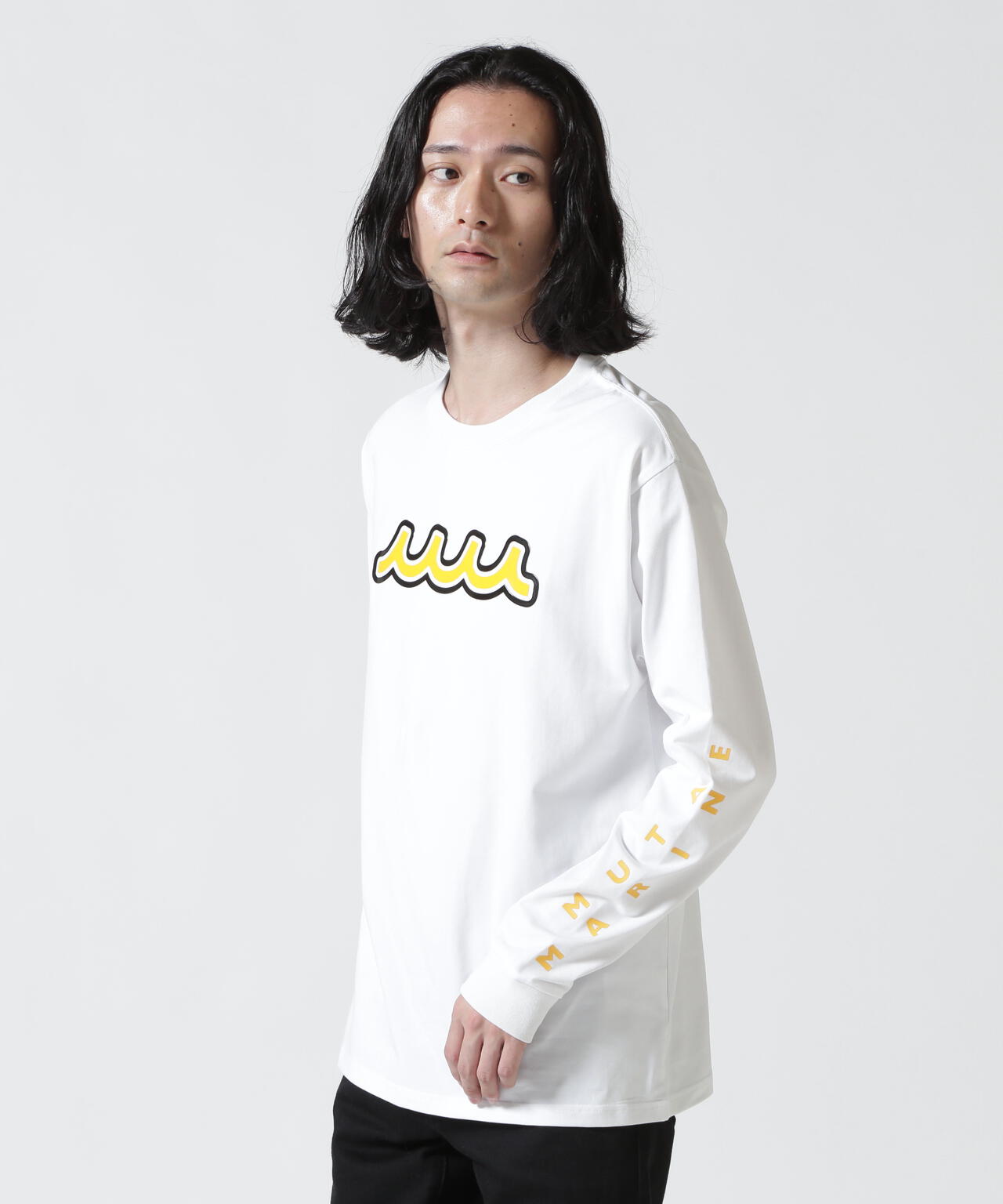 muta MARINE/ムータ マリン/Wave LONG Sleeve Tee | ROYAL FLASH