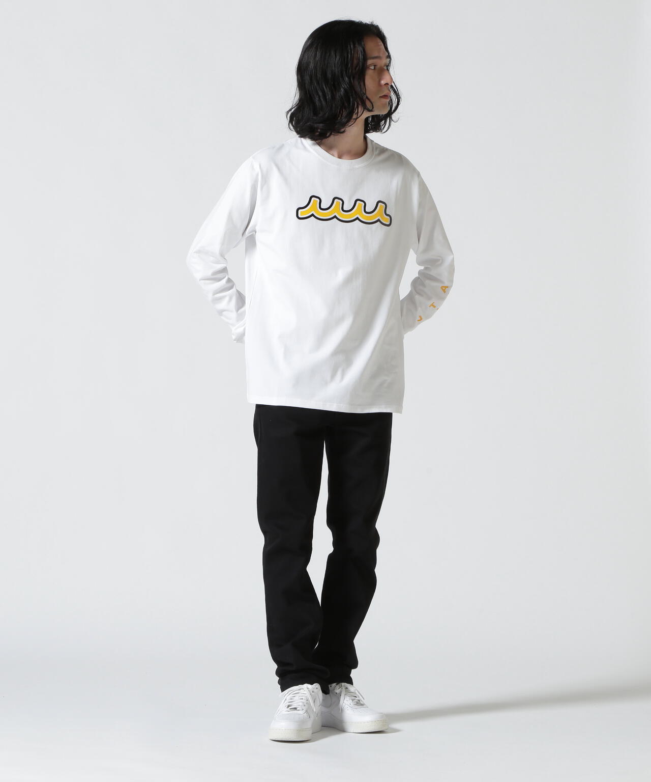 muta MARINE/ムータ マリン/Wave LONG Sleeve Tee | ROYAL FLASH