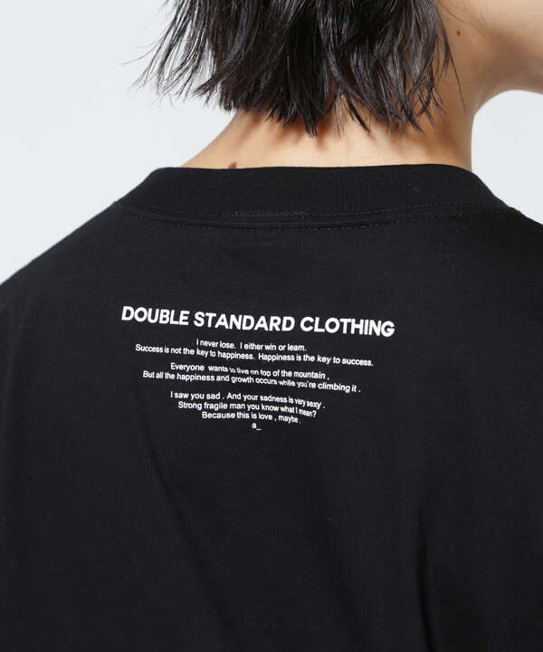 DOUBLE STANDARD CLOTHING/ダブルスタンダードクロージング/リッププリントオーガニックコットンTシャツ