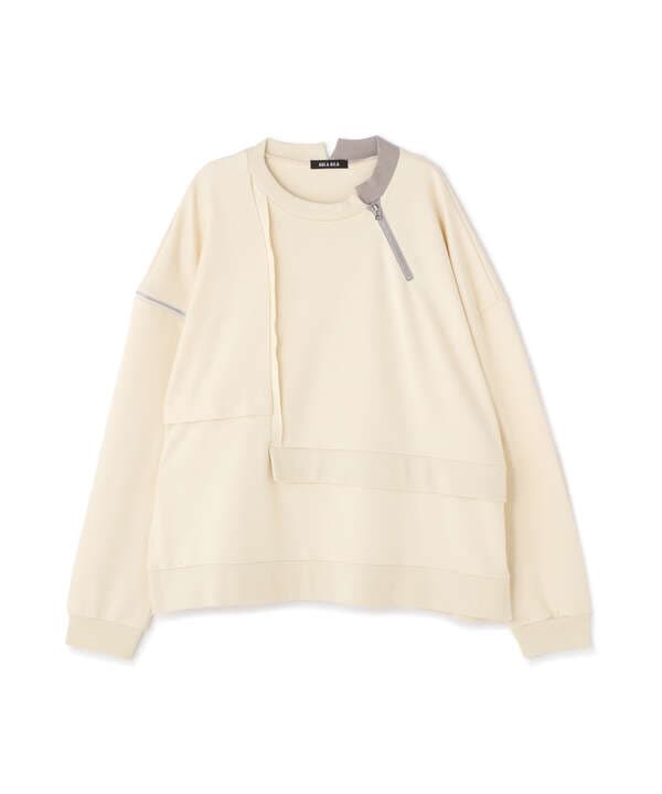 AULA AILA/アウラアイラ/ZIP CUTTING PULLOVER