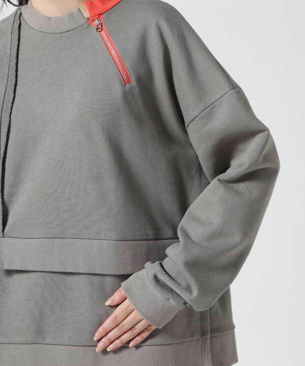 AULA AILA/アウラアイラ/ZIP CUTTING PULLOVER