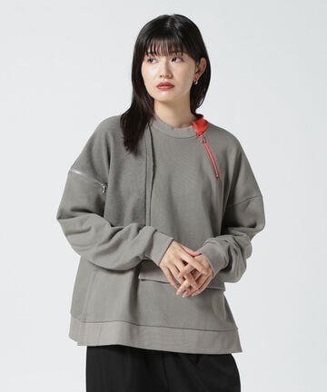 AULA AILA/アウラアイラ/ZIP CUTTING PULLOVER