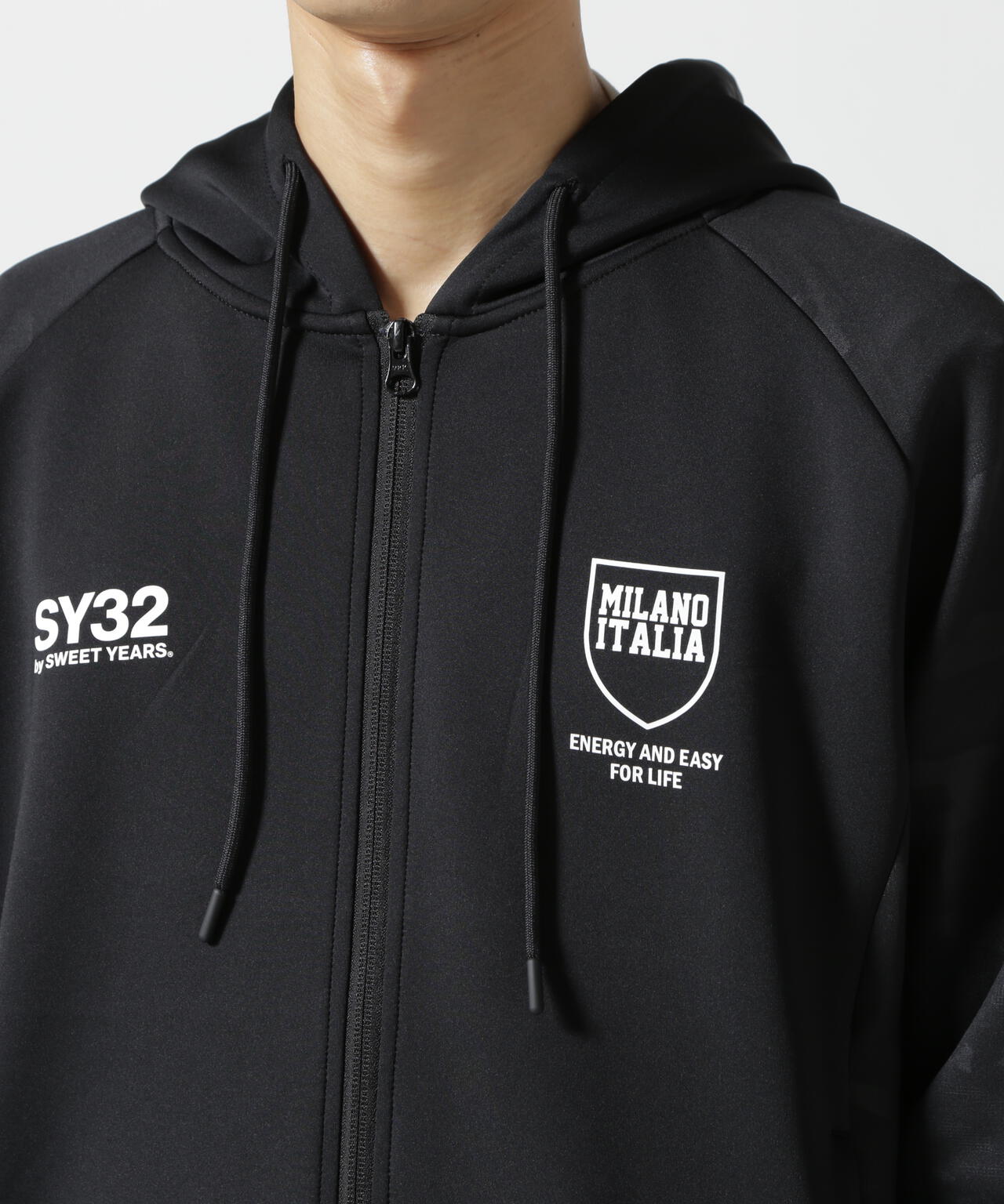 SY32 DOUBLE KNIT EMBOSS CAMO HOODIE