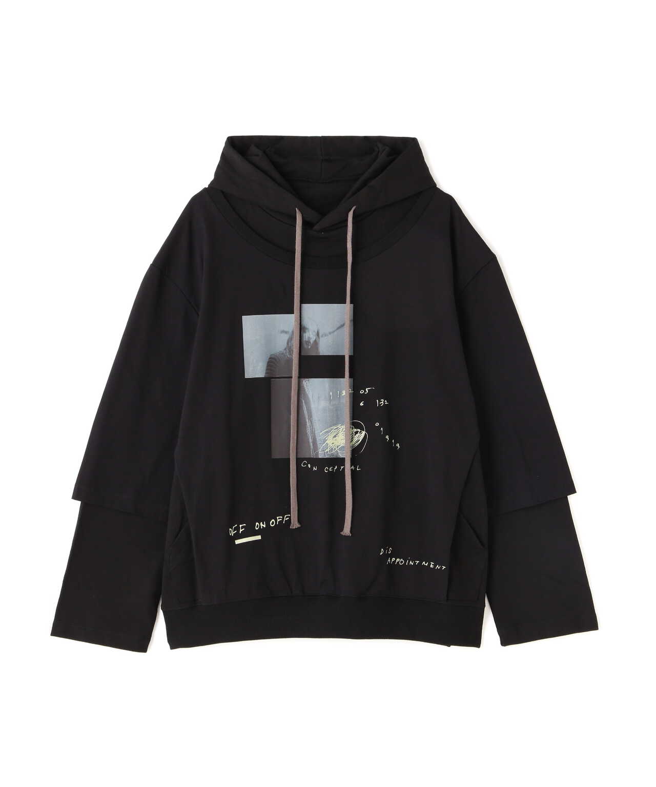 A.F ARTEFACT/Type B Layered Sweat Hoodie | ROYAL FLASH ( ロイヤル