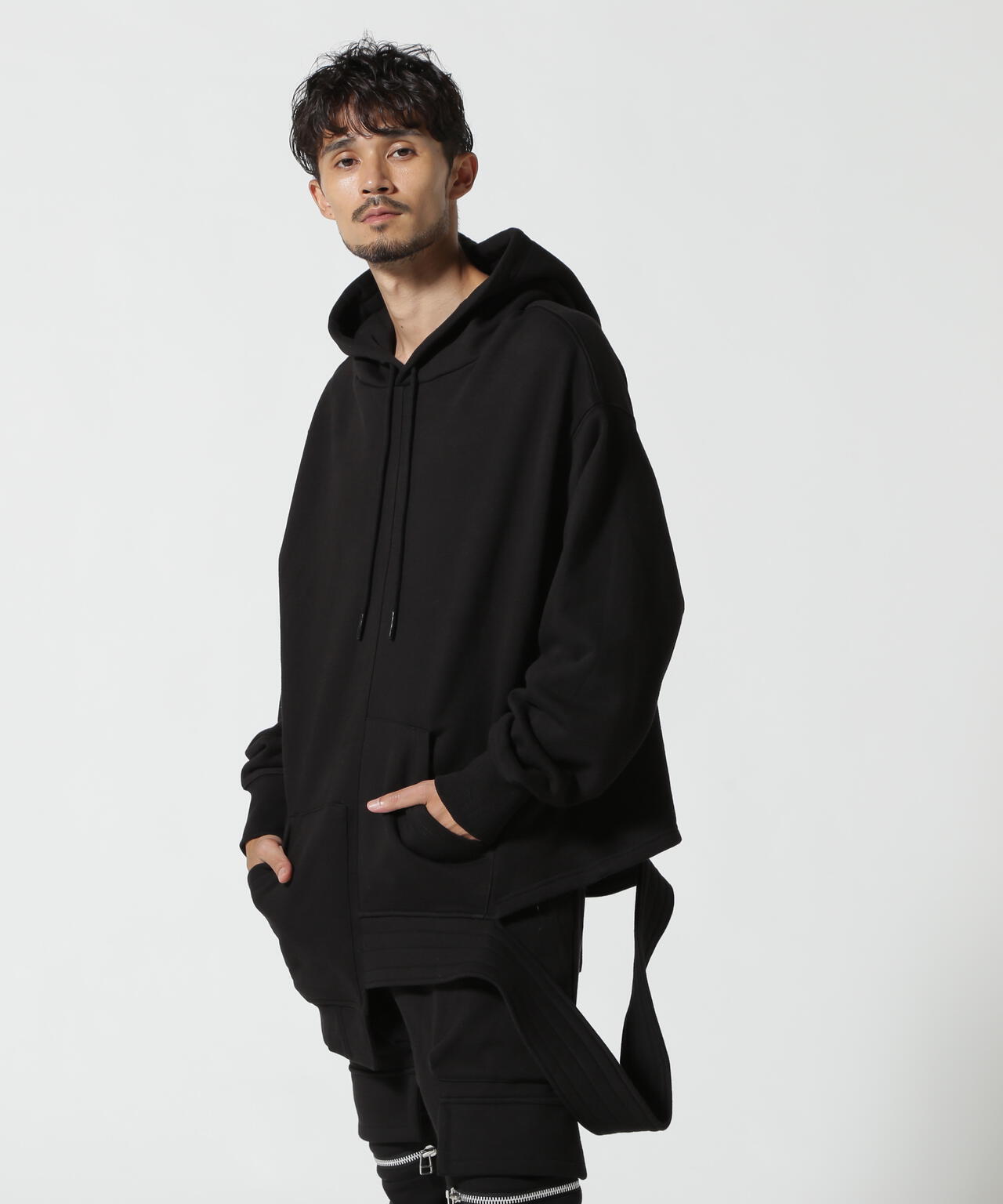 A.F ARTEFACT/エーエフ・アーティファクト/Asymmetry Sweat Hoodie-