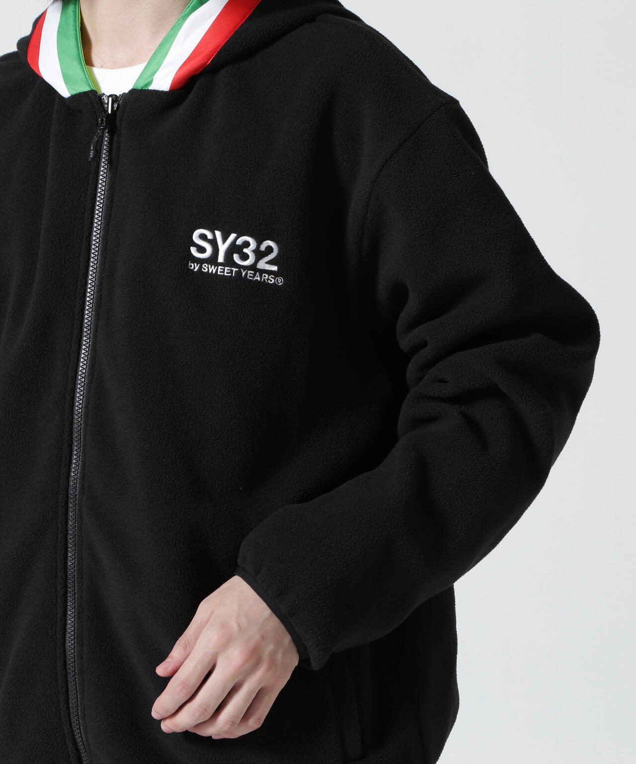 SY32 by SWEET YEARS/エスワイサーティトゥ バイ スィートイヤーズ/REVERSIBLE FLEECE ZIP HOOD