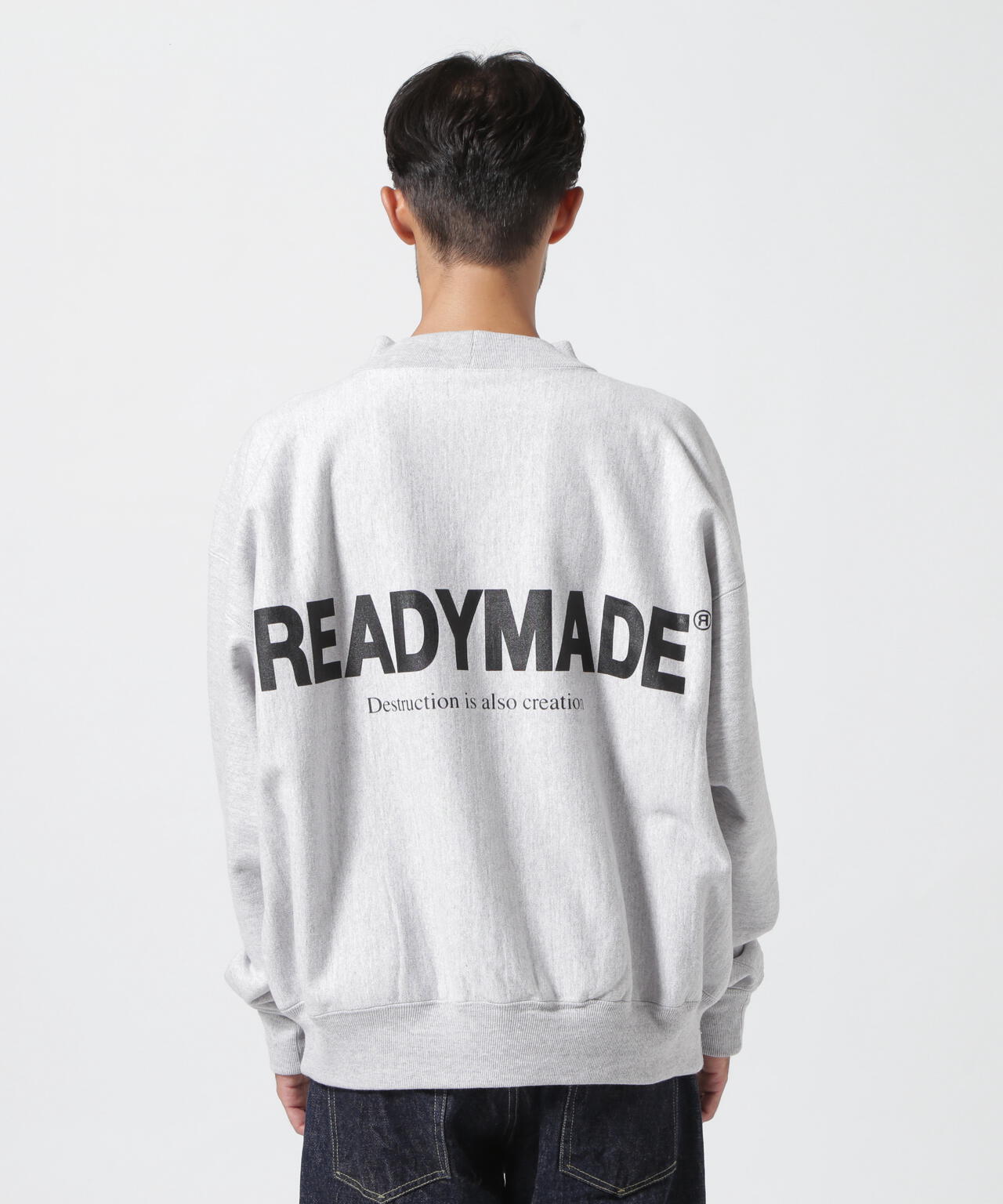 レディメイド READYMADE モックネック スウェット トレーナー L