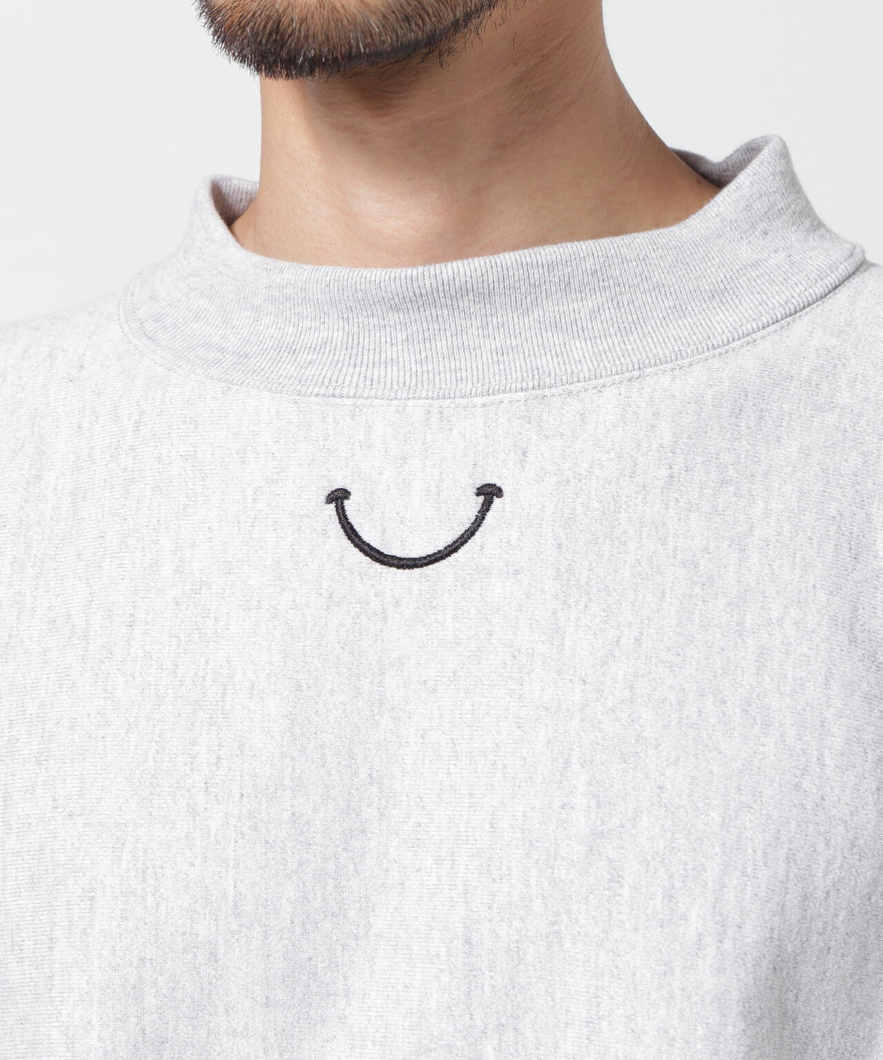 READYMADE/レディーメイド/MOCK NECK SWEAT GRAY/SMILE | ROYAL FLASH 