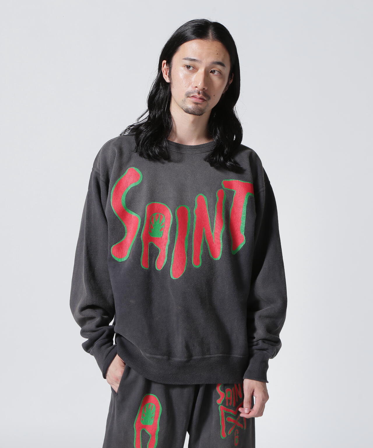 SAINT MICHAEL セントマイケル CREW NECK SWEAT