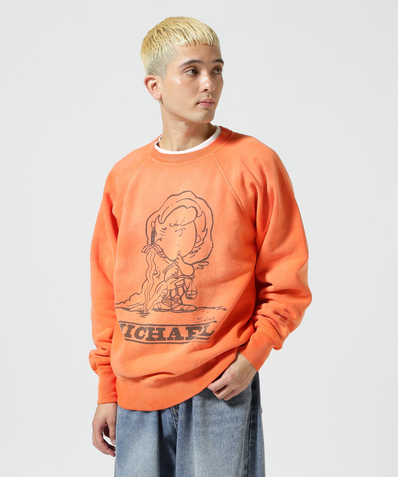 SAINT MICHAEL/セント マイケル/CRW N SWT/MICHAEL/ORANGE | ROYAL FLASH ( ロイヤルフラッシュ )  | US ONLINE STORE（US オンラインストア）