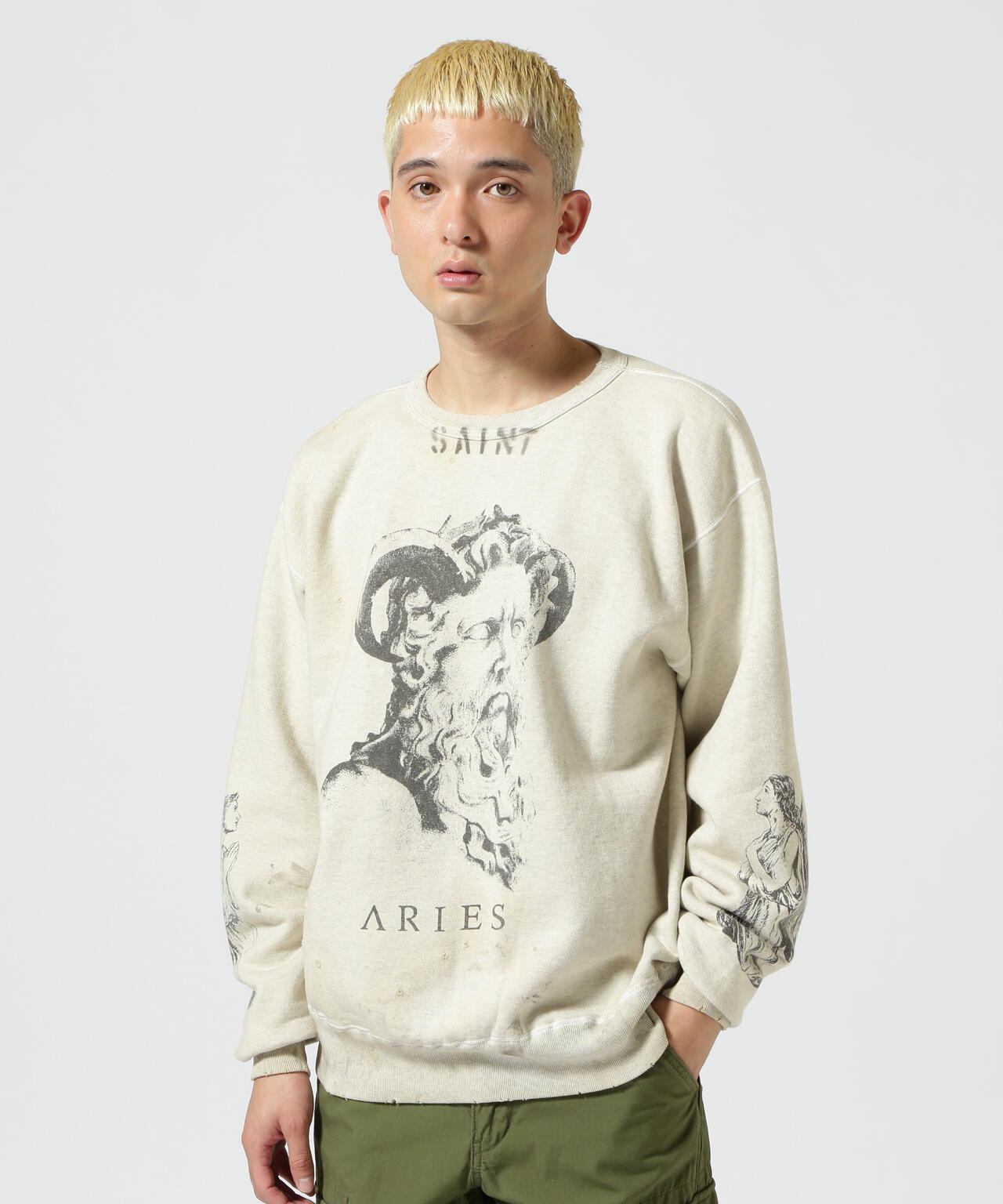 新品 SAINT MICHAEL セントマイケル スウェット Aries M-