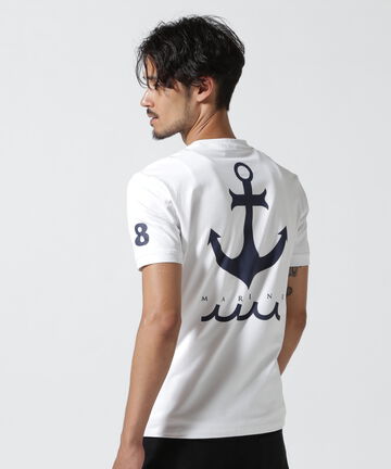 muta MARINE/ムータ マリン/marine シルクプリントＴシャツ