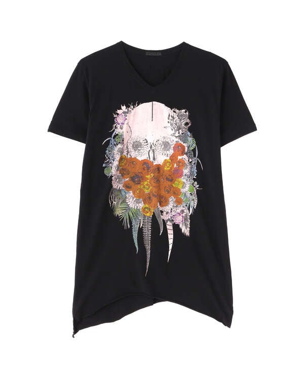 kmrii skull flower カットソー