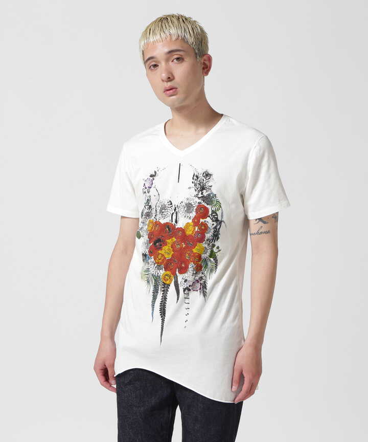 KMRii/ケムリ/別注SKULL FLOWER TEE（7873235202） | ROYAL FLASH